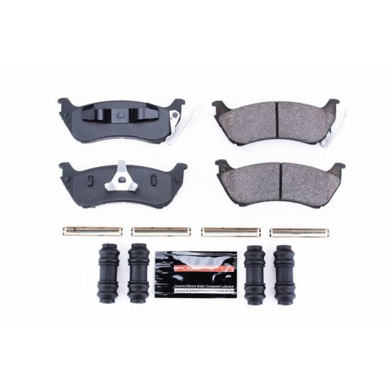 PowerStop — PowerStop - Z23 Daily Driver Carbon-Fiber Ceramic Brake Pads with Hardware Kit