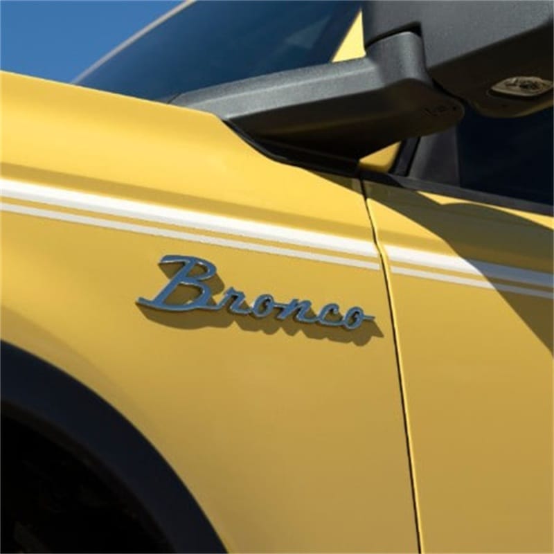 Ford Racing — 2021-2025 "Bronco" Script Emblem Kit-Silver
Bronco Emblem Kit