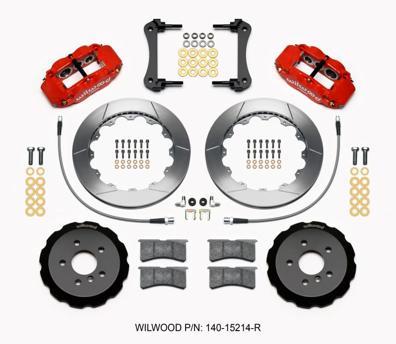 Wilwood — KIT,FRONT,MINI COOPER 14-15,FNSL6R,12.88 ROTOR,RED,W/LINES