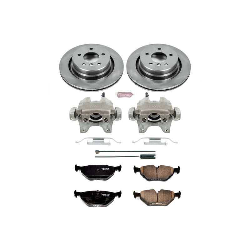 PowerStop — OE Stock Replacement Low-Dust Ceramic Brake Pad, Rotor and Caliper Kit