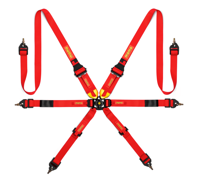 MOMO — Momo Int. Camlock 6pt Clip In Restraint-Red