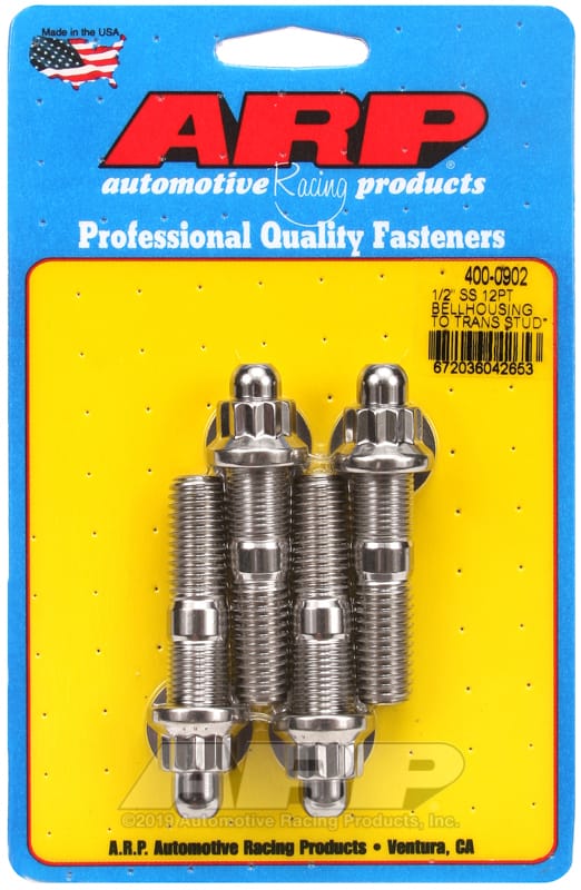 ARP — ARP 1/2in SS 12pt bellhousing to trans stud kit