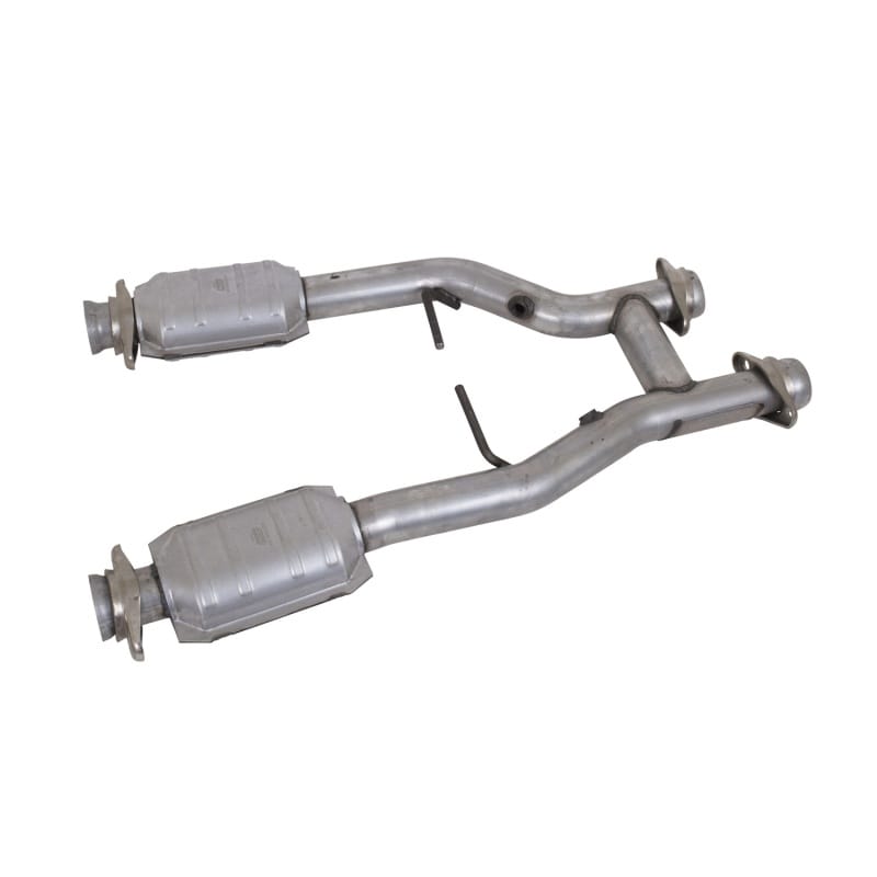 BBK — 1996-2004 MUSTANG GT/COBRA 2.5 SHORT MID H PIPE W/CONVERTERS
High-Flow Short Mid H-Pipe Assembly