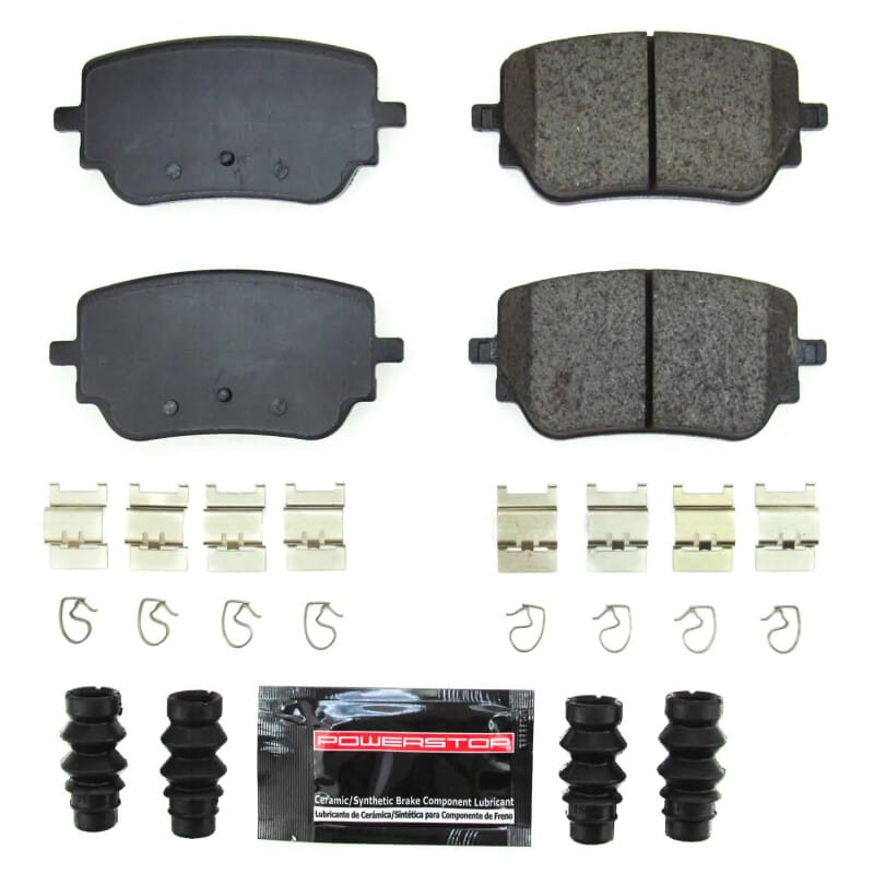 PowerStop — PowerStop - Z23 Daily Driver Carbon-Fiber Ceramic Brake Pads with Hardware Kit