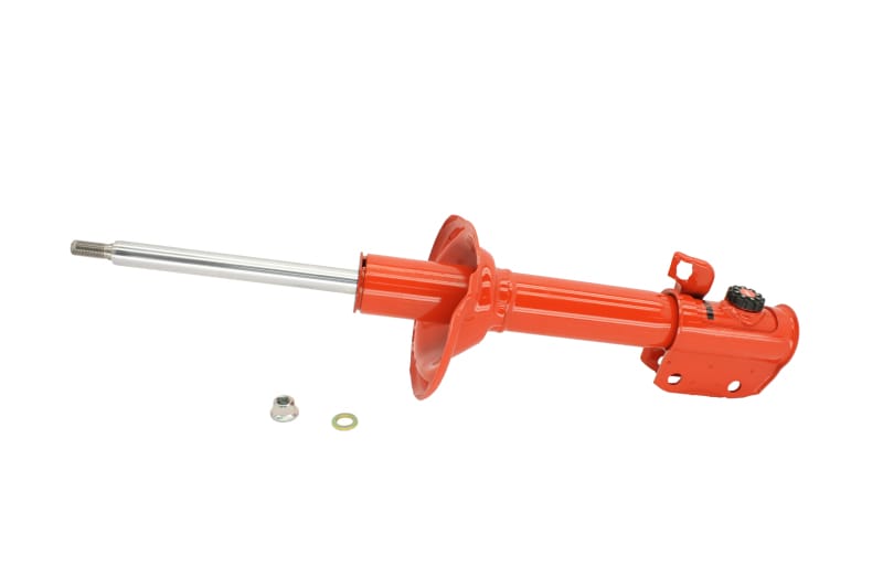 KYB — KYB AGX manually-adjustable shocks and struts allow you to design your own ride control performance without special tools, quickly and as often as you want. Enthusiasts can increase individual corner damping rates up to 125% more than the vehicles OEM design.  For ease of access, depending on vehicle application, the KYB AGX either has an eight position knob or a four position screwdriver slot. However, both offer the same overall capability. One simple adjustment increases both rebound and comp
Damping Rate Adjustable Strut