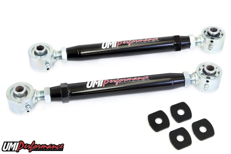 UMI Performance — 2524 - 2008-2009 Pontiac G8, 2010-2014 Camaro Toe Rods, Adj, Roto-Joint