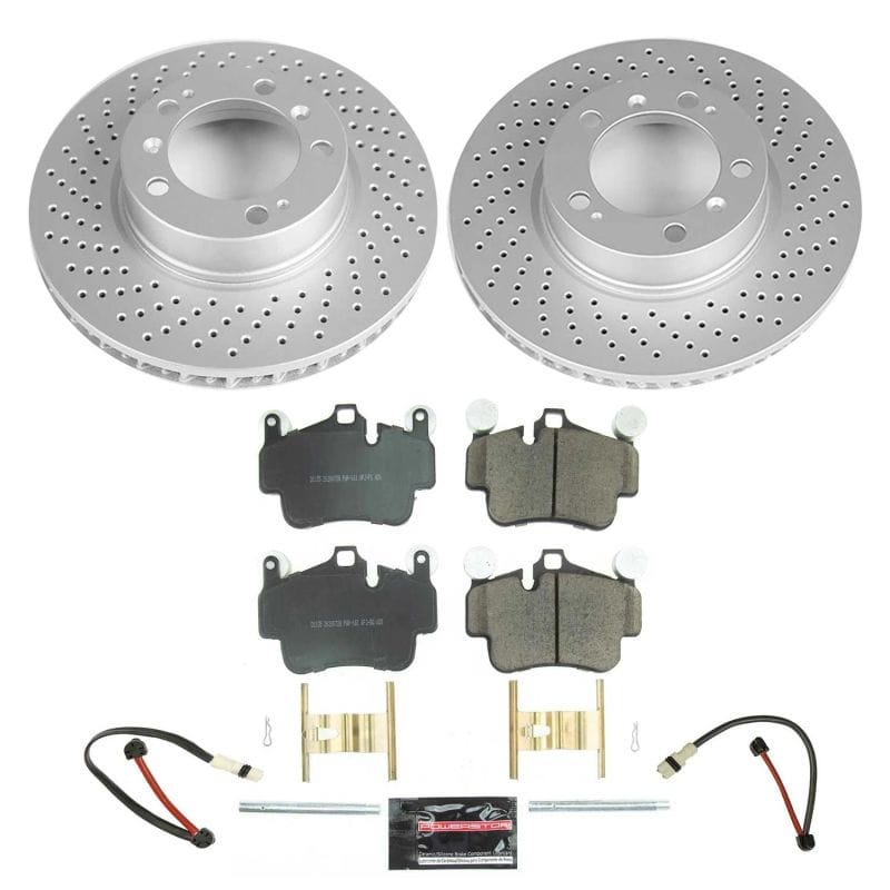 PowerStop — Genuine Geomet Coated Rotor and Carbon-Fiber Ceramic Brake Pad Kit