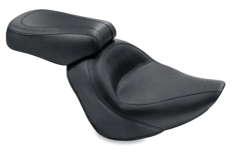Mustang Motorcycle — Mustang 06-17 Harley Softail Wide Tire (200mm) Standard Touring Passenger Seat - Black
