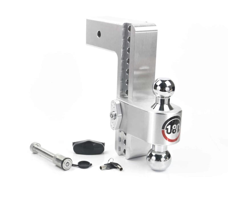 Weigh Safe — Weigh Safe 180 Hitch 10in Drop Hitch & 3in Shank (10K/21K GTWR) w/WS05 - Aluminum