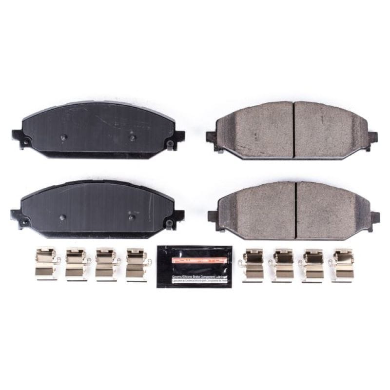 PowerStop — PowerStop - Z23 Daily Driver Carbon-Fiber Ceramic Brake Pads with Hardware Kit