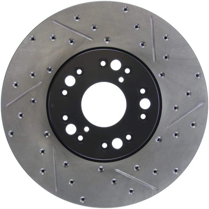 Stoptech — StopTech Sport Drilled & Slotted Brake Rotor; Front Left
StopTech Sport Drilled/Slotted Brake Rotor; Front Left
StopTech Sport Drilled/Slotted Disc
