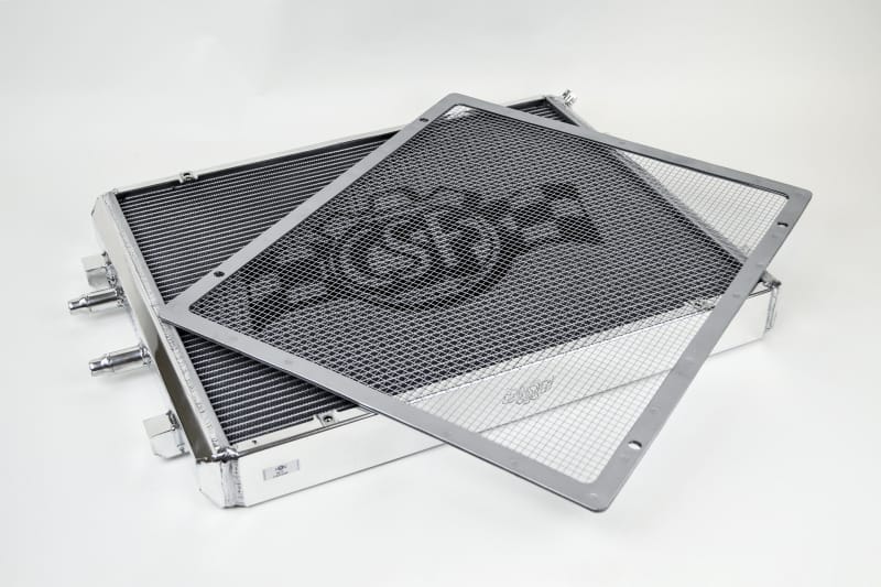 CSF — BMW F8X M3/M4 Front Mount Heat Exchanger w/ rock guard - Silver