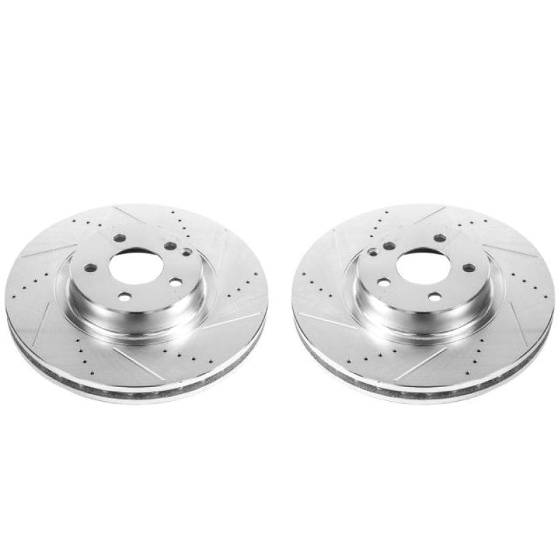 PowerStop — PowerStop Evolution Performance Drilled, Slotted & Plated Brake Rotor Pair