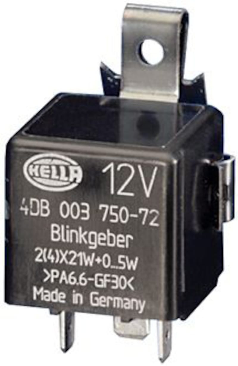 Hella — Hella Flasher Unit 2(4)X21W+05W 12V 4Db
FLASHER UNIT 12V