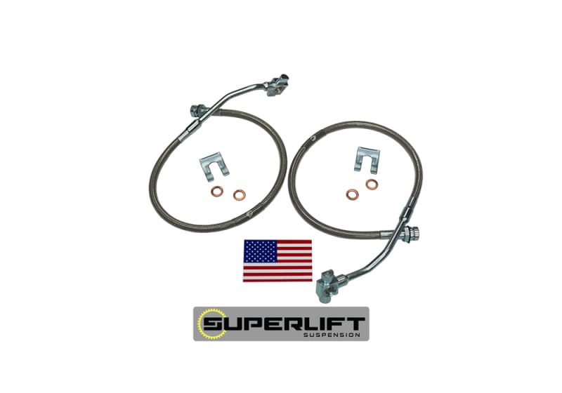 Superlift — Bullet Proof Brake Hose - Front - 79-86 GM PU/Blazer/Suburban w/ 4-6" Lift
Bullet Proof Brake Hose-Front-79-86 GM PU/Blazer/Suburban w/4-6in. Lift
