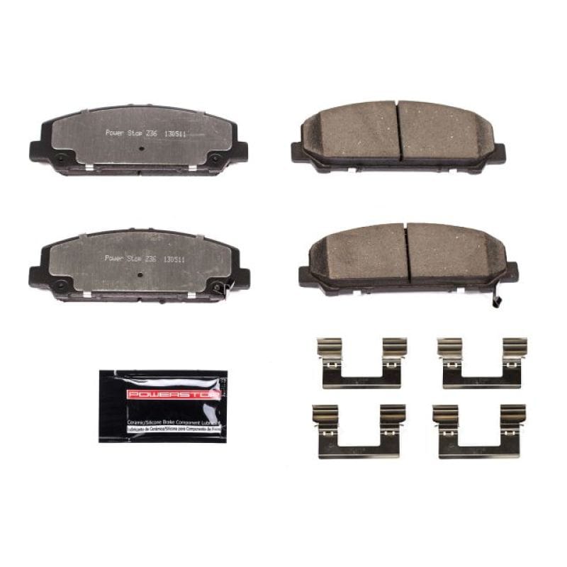 PowerStop — PowerStop - Z36 Truck and SUV Carbon-Fiber Ceramic Brake Pads with Hardware Kit