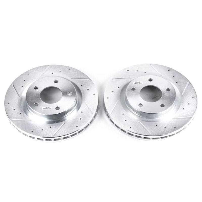 PowerStop — PowerStop Evolution Performance Drilled, Slotted & Plated Brake Rotor Pair