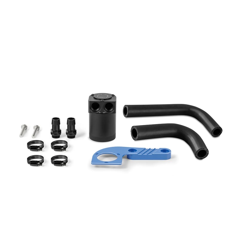 Mishimoto — Baffled Oil Catch Can, Yas Marina Blue, CCV Side, fits BMW F8X M3/M4 2015-2020