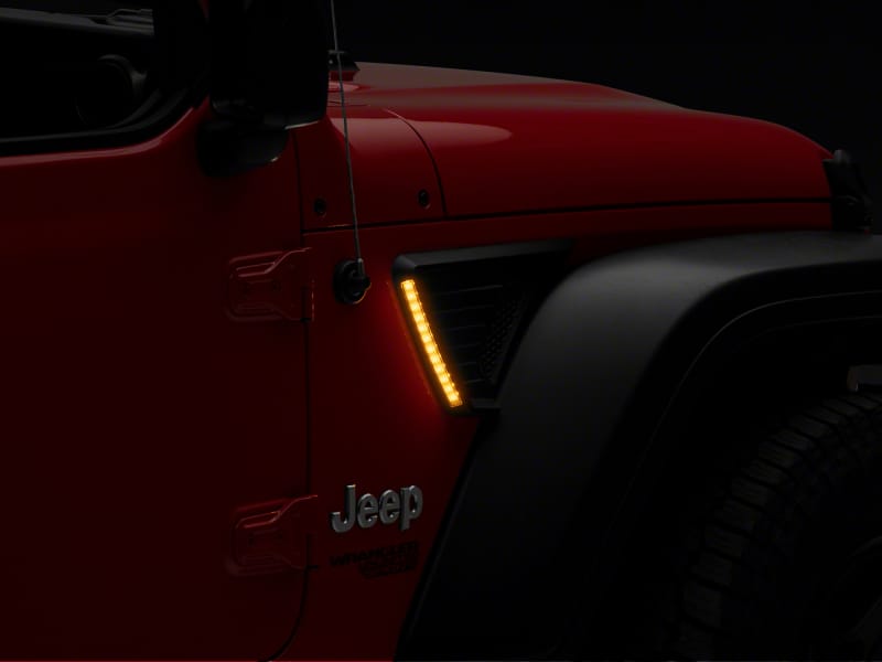 Raxiom — Raxiom 18-23 Jeep Wrangler JL LED Fender Vent Lighting w/ DRL and Turn Signal
Lights