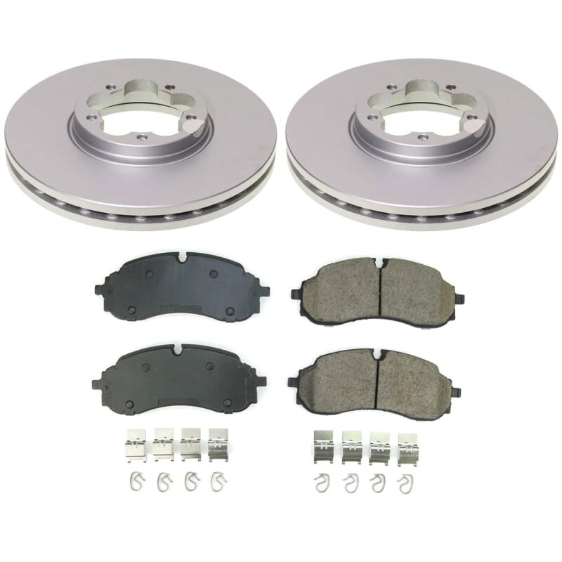 PowerStop — Genuine Geomet Coated Rotor and Low-Dust Ceramic Brake Pad Kit