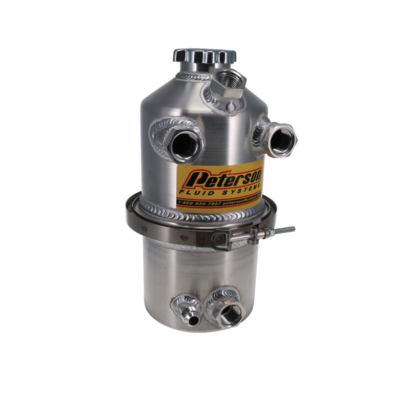 Peterson Fluid Systems — 1.5 GALLON OIL TANK - DUAL SCAVENGE RETURN