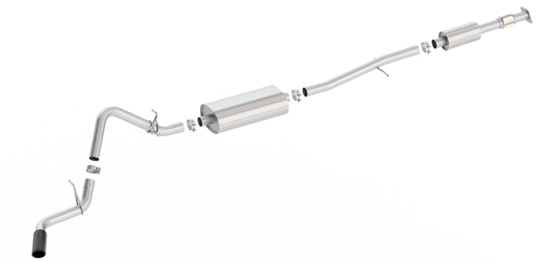 Borla — Borla S-Type Cat-Back 19-20 Chevrolet Silverado Side Exit Exhaust - Black Chrome Tip
Cat-Back System
