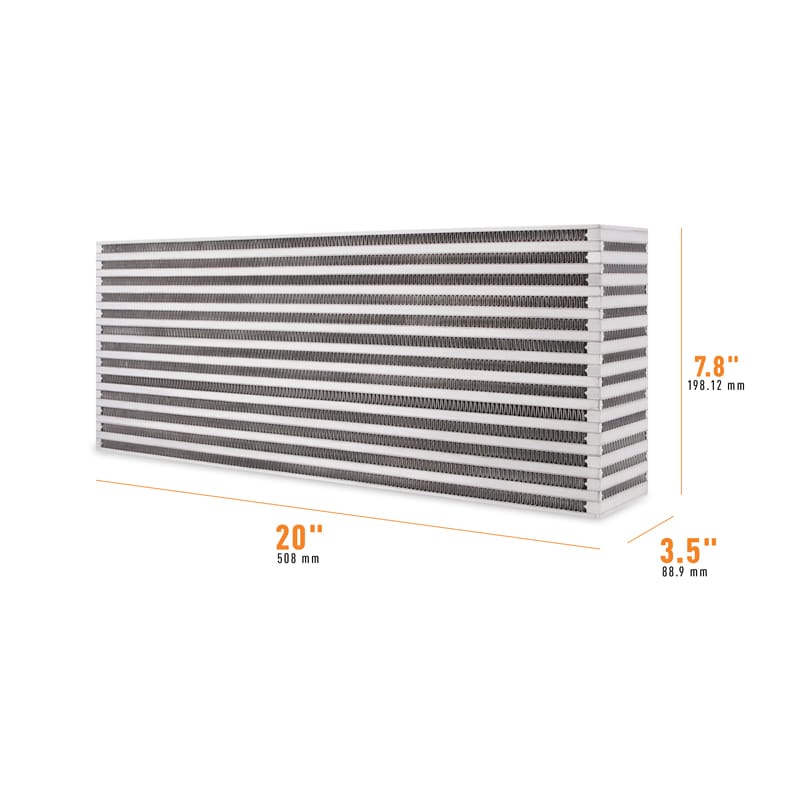 Mishimoto — Universal Air-to-Air Race Intercooler Core 20in x 7.8in x 3.5in