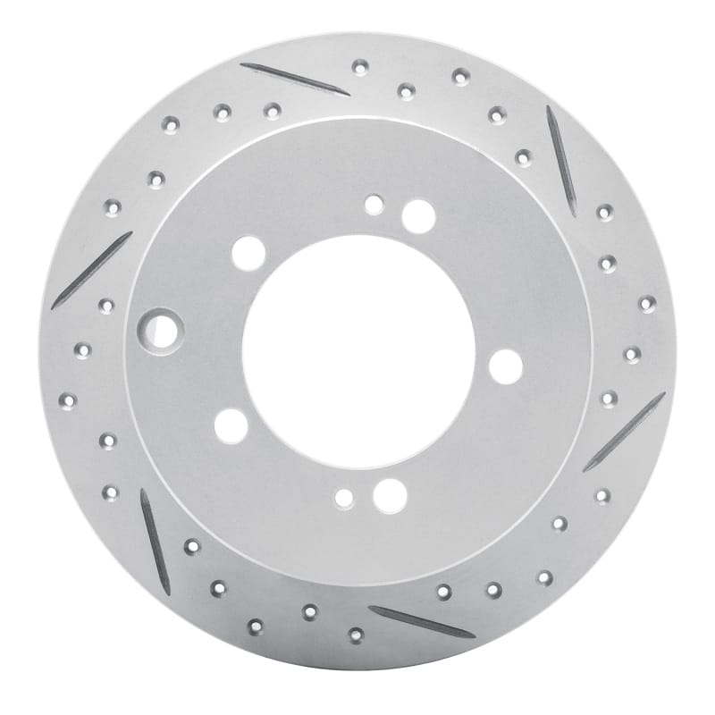 R1 Concepts — R1 94-07 Chrysler Sebring Rear Right Drilled & Slotted Geo-Carbon Rotor