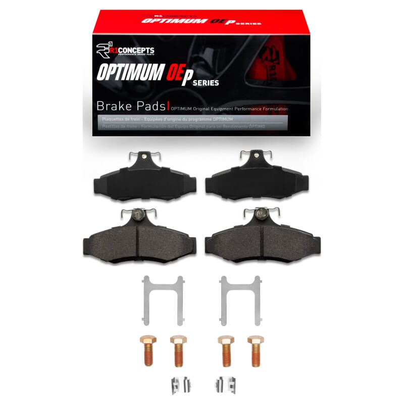 R1 Concepts — R1 97-04 Daewoo Leganza Rear Optimum OE Pads & Hardware Kit