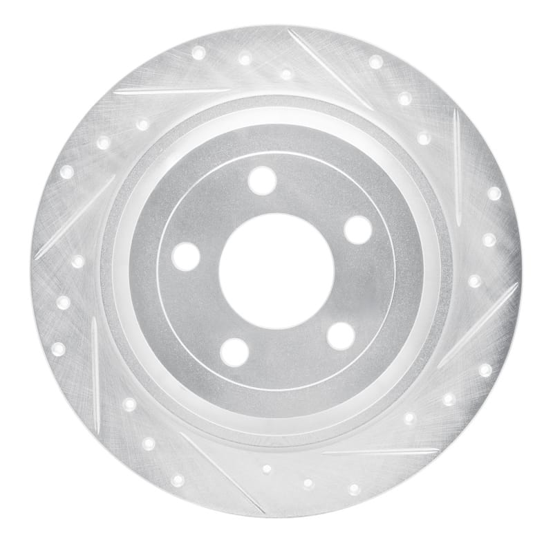 R1 Concepts — R1 15-23 Ford Mustang Rear Right Drilled & Slotted Silver Brake Rotor
R1 Brake Rotor Drill
