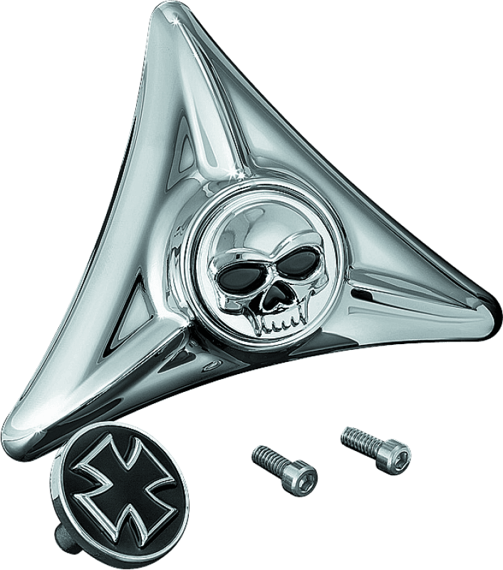 Kuryakyn — License Plate Mounting Hole Covers Zombie Chrome