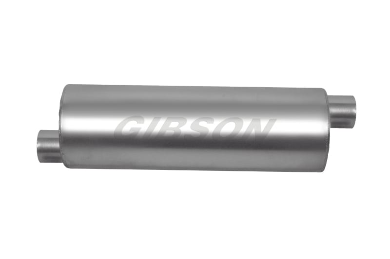 Gibson — Gibson SFT Superflow Offset/Offset Round Muffler - 6x19in/2.25in Inlet/2.25in Outlet - Stainless
Muffler