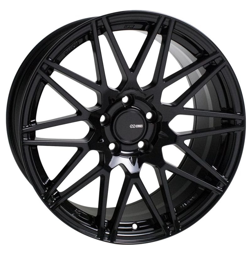 Enkei — Enkei TMS 17x9.0 45mm Offset 5x100 Bolt Pattern 72.6mm Bore Gloss Black Wheel