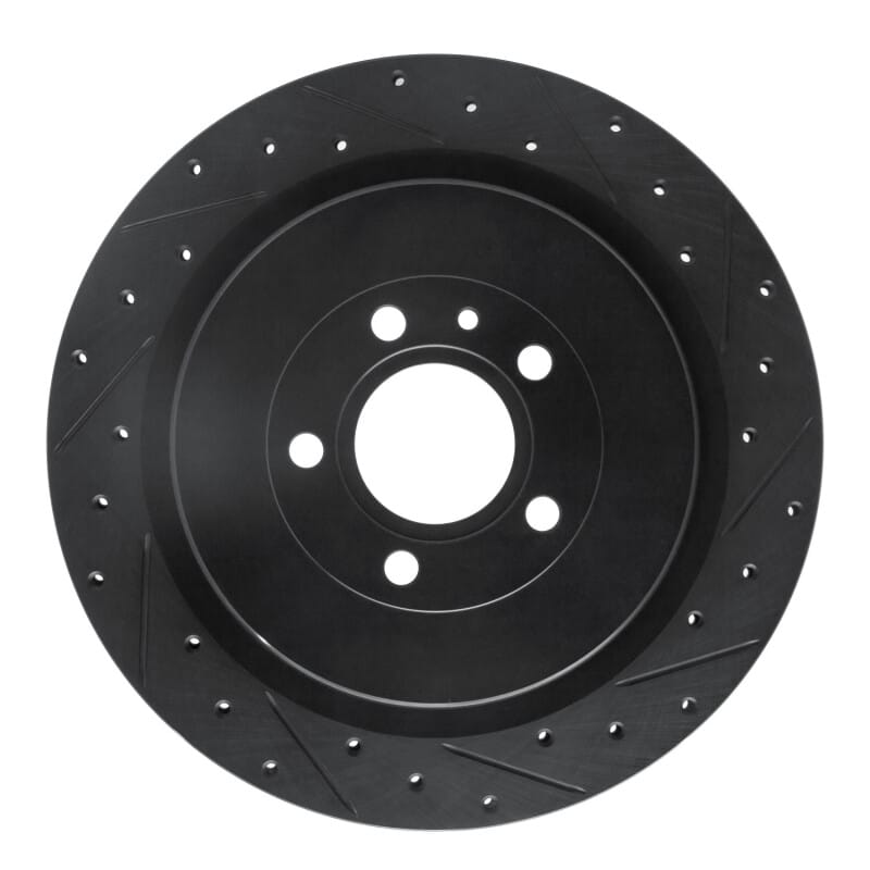 R1 Concepts — R1 13-14 Ford Mustang Rear Right Drilled & Slotted Black Brake Rotor
R1 Brake Rotor Drill