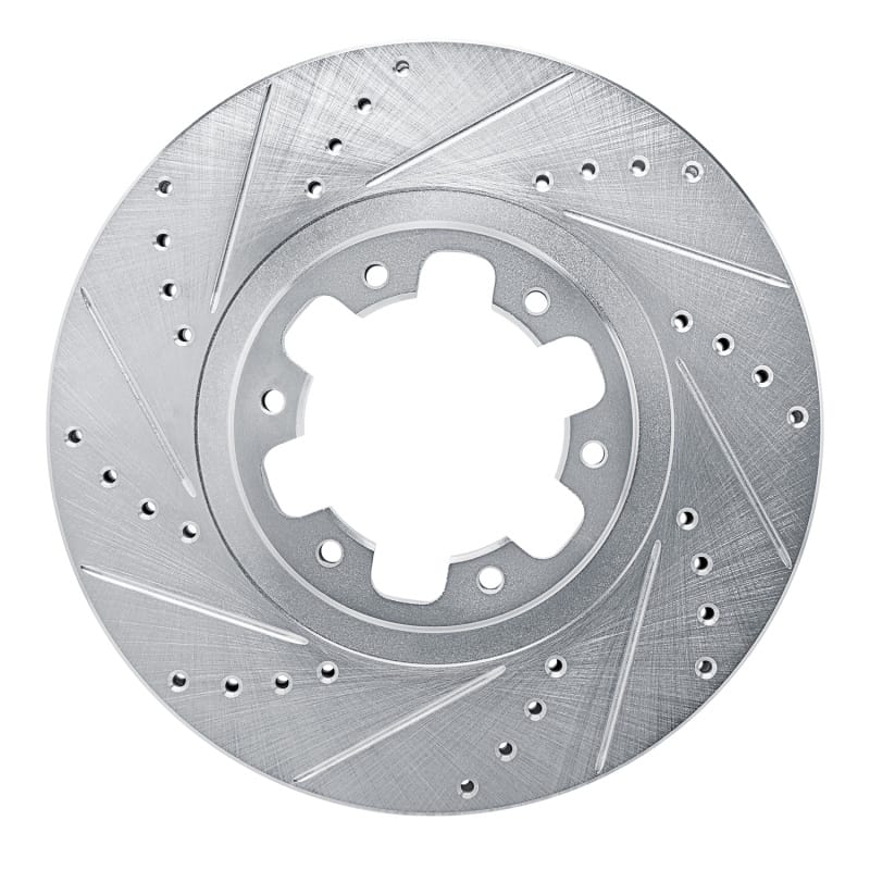 R1 Concepts — R1 98-04 Infiniti QX4 Front Left Drilled & Slotted Silver Brake Rotor
R1 Brake Rotor Drill