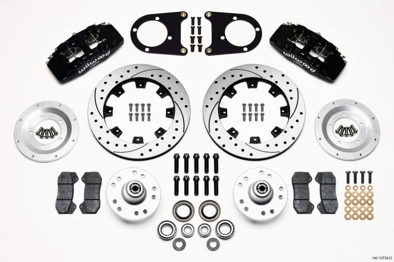 Wilwood — Wilwood Dynapro 6 Front Hub Kit 12.19in Drilled 37-48 Ford Psgr. Car Spindle
BRAKE KIT