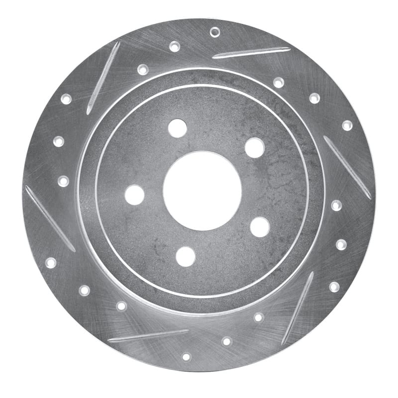 R1 Concepts — R1 88-95 Chrysler Daytona Rear Left Drilled & Slotted Silver Brake Rotor
R1 Brake Rotor Drill