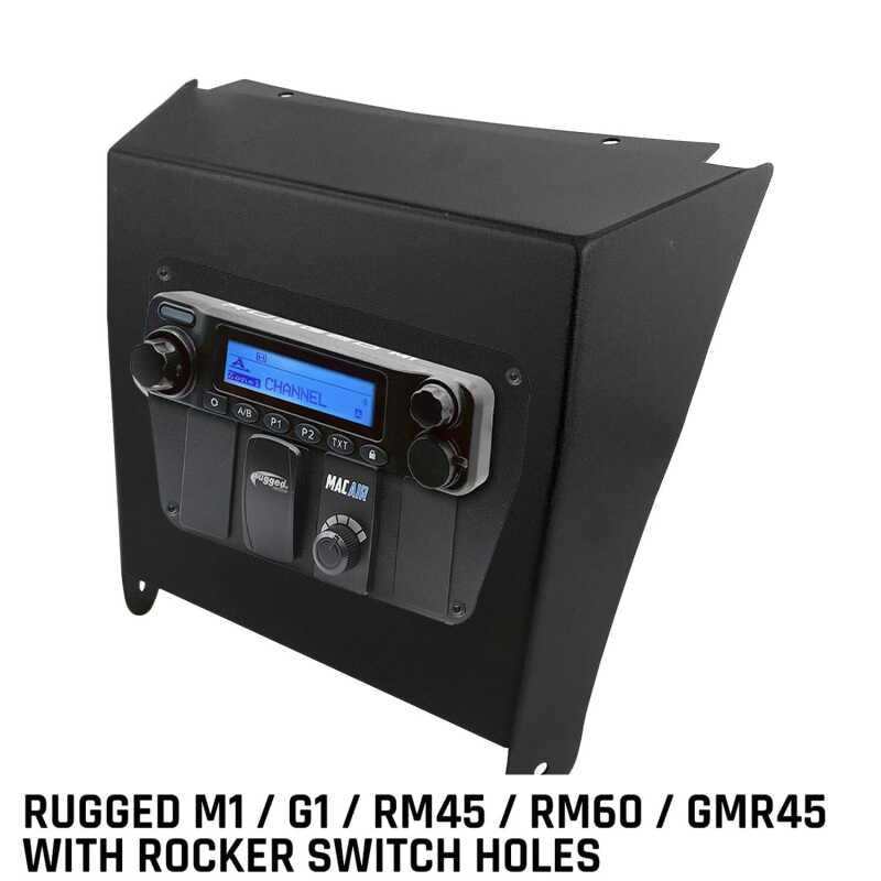 Rugged Radios — Rugged Radios Kawasaki KRX Multi-Mount Kit - Rugged M1/G1/RM45/RM60/GMR45 w/Switch Holes