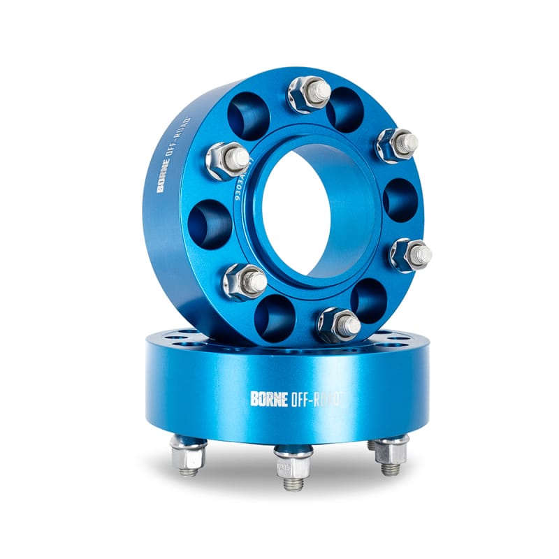 Borne Off-Road — Borne Off-Road Wheel Spacers - 6x135 - 87.1 - 50 - M14 - Blue