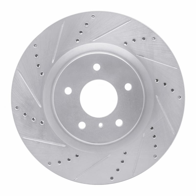 R1 Concepts — R1 03-08 Infiniti G35 Front Left Drilled & Slotted Silver Brake Rotor
R1 Brake Rotor Drill