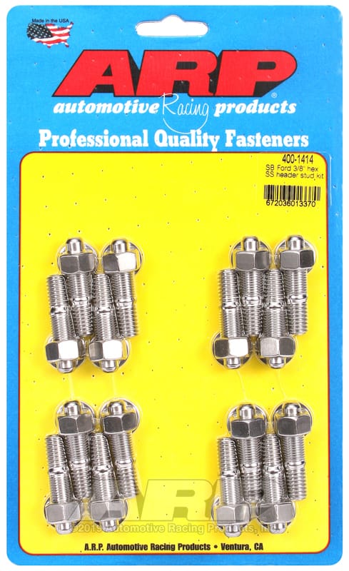 ARP — ARP SB Ford 3/8 Hex SS Header Stud Kit
