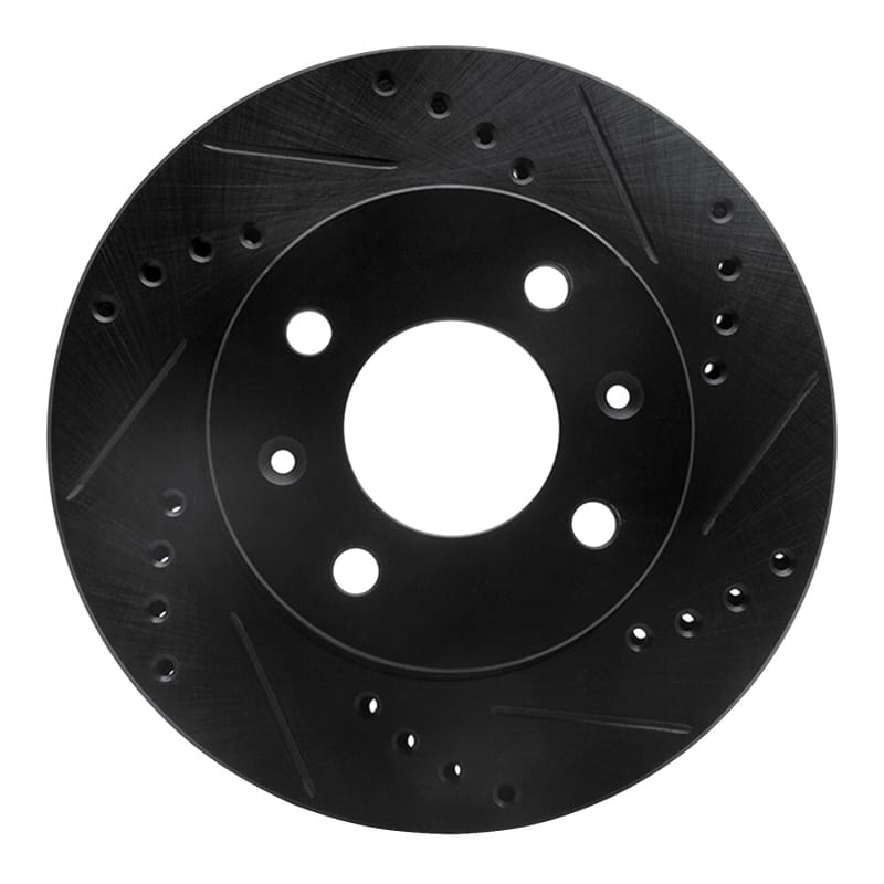 R1 Concepts — R1 03-06 Dodge Verna (Mexico) Front Right Drilled & Slotted Black Brake Rotor
R1 Brake Rotor Drill
