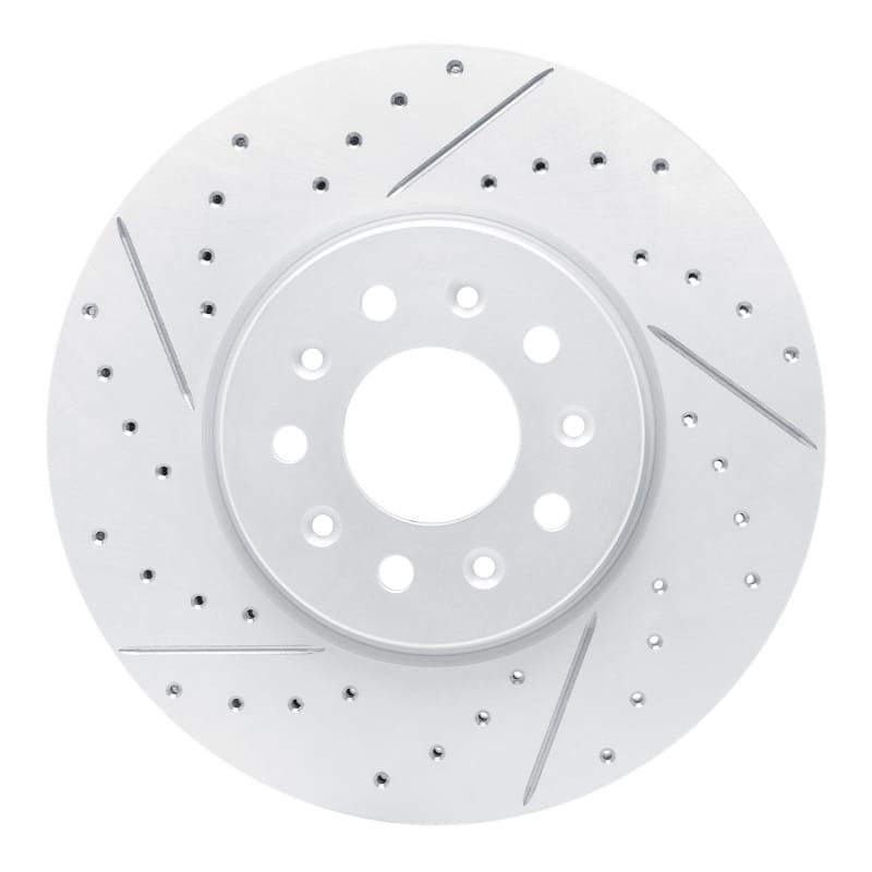 R1 Concepts — R1 16-21 Buick Lacrosse Front Left Drilled & Slotted Geo-Carbon Rotor