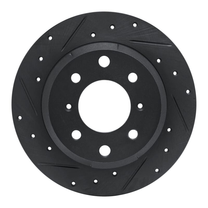 R1 Concepts — R1 64-94 Alfa Romeo Giulia Rear Left Drilled & Slotted Black Brake Rotor
R1 Brake Rotor Drill