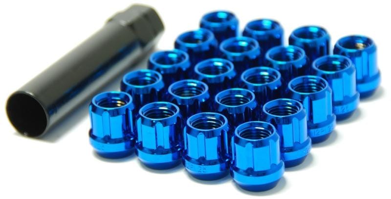 Wheel Mate — Wheel Mate Muteki Open End Lug Nuts - Blue 12x1.50