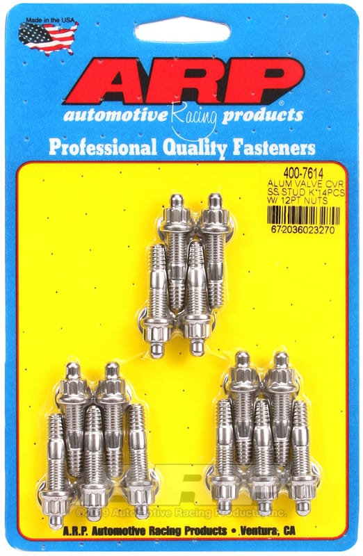 ARP — ARP Cast Alum Covers SS 12pt Valve Cover Stud Kit 14pc
