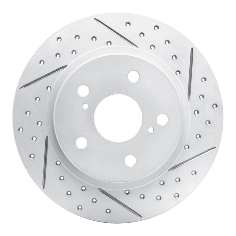 R1 Concepts — R1 08-18 Pontiac Vibe Rear Right Drilled & Slotted Geo-Carbon Rotor