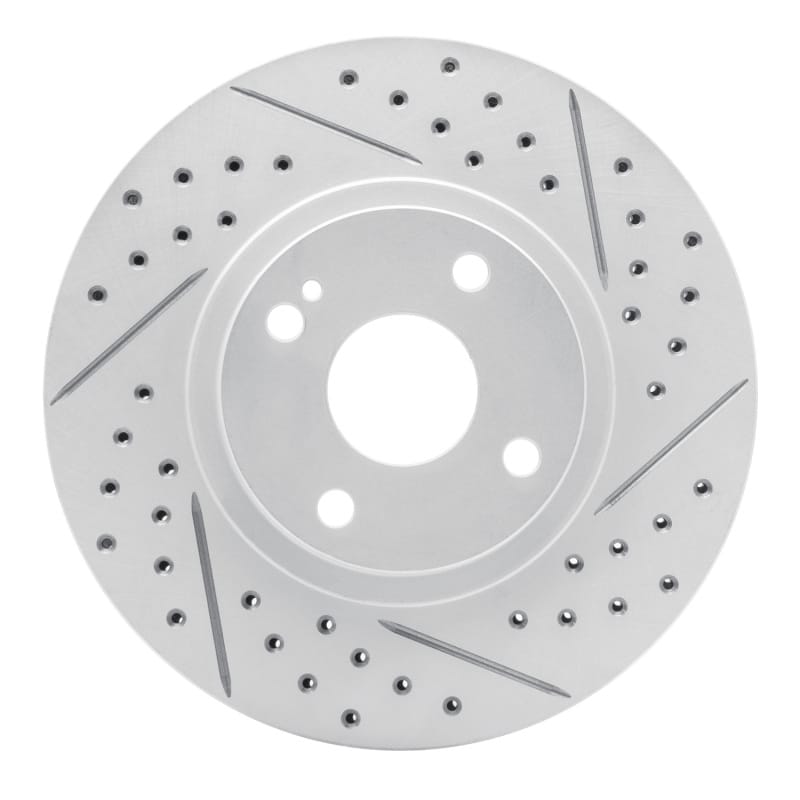 R1 Concepts — R1 01-05 Mazda Miata Front Right Drilled & Slotted Geo-Carbon Rotor