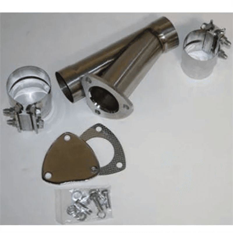 Granatelli Motor Sports — Granatelli 3.0in Stainless Steel Manual Exhaust Cutout Kit w/Slip Fit/Band Clamp
Exhaust Cut-Out