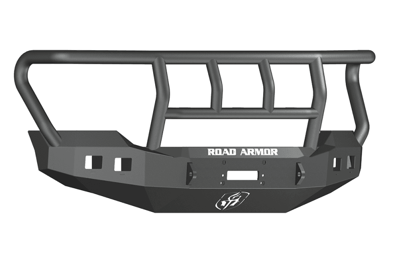 Road Armor — Road Armor 11-16 Ford F-250 Stealth Front Winch Bumper w/Titan II Standard Flare - Tex Blk